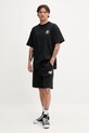 Converse tricou din bumbac 10027736.A01 negru SS25