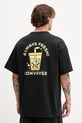 Odzież Converse t-shirt bawełniany 10027736.A01 czarny