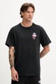 Converse tricou din bumbac print negru 10027725.A02