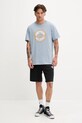 Converse tricou din bumbac 10027722.A03 albastru SS25