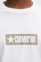 Converse t-shirt bawełniany 10027995.A04 biały
