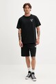 Converse tricou din bumbac 10027716.A01 negru SS25