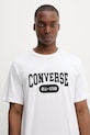 Bavlnené tričko Converse biela 10027730.A02