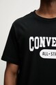 Converse t-shirt bawełniany 10027730.A01 czarny