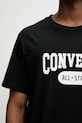 Converse t-shirt bawełniany 10027730.A01 czarny