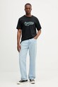 Bavlněné tričko Converse 10027994.A04 černá SS25