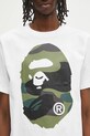 A Bathing Ape cotton t-shirt Giant 1St Camo Big Ape Head white 1L30110015