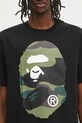A Bathing Ape t-shirt bawełniany Giant 1St Camo Big Ape Head czarny 1L30110015