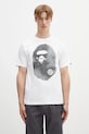 A Bathing Ape cotton t-shirt High Tone Bleach Big Ape Head cotton white 1L30110045
