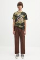 Памучна тениска A Bathing Ape Giant 1St Camo Shark 1L30109011 зелен