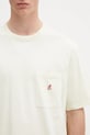 Gramicci cotton t-shirt One Point Tee Pigment Dyed beige G304.OGJ.PG