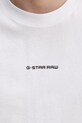 G-Star t-shirt bawełniany D26028.C336 biały