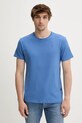 G-Star tricou din bumbac uni albastru D16411.336.G989