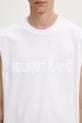 Helmut Lang t-shirt bawełniany EMBOSSED.TANK.ROUNDE biały P01HM502