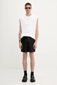 Bavlněné tričko Helmut Lang EMBOSSED.TANK.ROUNDE P01HM502 bílá