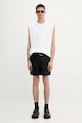 Хлопковая футболка Helmut Lang EMBOSSED.TANK.ROUNDE P01HM502 белый