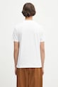 Odzież Helmut Lang t-shirt bawełniany EMBOSSED.TEE.ROUNDED P01HM508 biały
