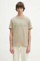Helmut Lang t-shirt bawełniany EMBOSSED.TEE.ROUNDED aplikacja zielony P01HM508