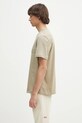 Helmut Lang t-shirt bawełniany EMBOSSED.TEE.ROUNDED P01HM508 zielony SS25