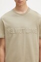Хлопковая футболка Helmut Lang EMBOSSED.TEE.ROUNDED зелёный P01HM508