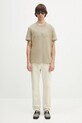 Helmut Lang t-shirt bawełniany EMBOSSED.TEE.ROUNDED P01HM508 zielony