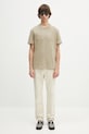 Helmut Lang t-shirt bawełniany EMBOSSED.TEE.ROUNDED P01HM508 zielony