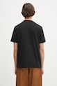 Odzież Helmut Lang t-shirt bawełniany EMBOSSED.TEE.ROUNDED P01HM508 czarny
