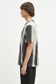 Helmut Lang t-shirt bawełniany FEATHER.T.BRUSHSTROK P02HM505 szary SS25