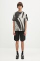 Helmut Lang t-shirt bawełniany FEATHER.T.BRUSHSTROK P02HM505 szary