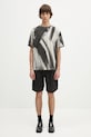 Helmut Lang t-shirt bawełniany FEATHER.T.BRUSHSTROK P02HM505 szary