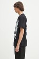 Helmut Lang t-shirt bawełniany SCRIBBLE.T4.MAL.LT. P02HM511 czarny SS25