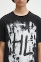 Helmut Lang t-shirt bawełniany SCRIBBLE.T4.MAL.LT. czarny P02HM511