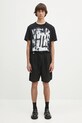 Helmut Lang t-shirt bawełniany SCRIBBLE.T4.MAL.LT. P02HM511 czarny