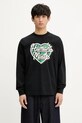 Human Made longsleeve bawełniany nadruk czarny HM29CS021