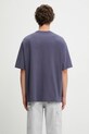 Odzież Maison Kitsuné t-shirt bawełniany Chillax Print Oversize OM00108KJ0008 fioletowy