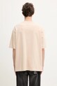 Odzież Maison Kitsuné t-shirt bawełniany Daisy Field Oversize OM00114KJ7016 beżowy