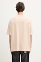 Clothing Maison Kitsuné cotton t-shirt Daisy Field Oversize OM00114KJ7016 beige