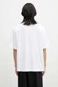 Одежда Хлопковая футболка Maison Kitsuné Maison Kitsune Embroidery Oversize OM00122KJ0119 белый