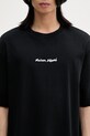 Бавовняна футболка Maison Kitsuné Maison Kitsune Embroidery Oversize чорний OM00122KJ0119