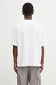 Odzież Maison Kitsuné t-shirt bawełniany Maison Kitsune Handwriting Embroidery OM00123KJ0119 biały