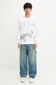 Хлопковый лонгслив NEIGHBORHOOD NH . TEE LS-9 251PCNH.LT09 белый