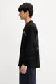 NEIGHBORHOOD longsleeve bawełniany NH . TEE LS-5 251PCNH.LT05 czarny SS25