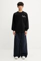NEIGHBORHOOD longsleeve bawełniany NH . TEE LS-5 251PCNH.LT05 czarny