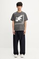 NEIGHBORHOOD t-shirt bawełniany NH . TEE SS-5 251PCNH.ST05 szary