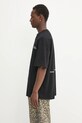 Flowers for Society t-shirt bawełniany Handshake T Shirt FFSAPP131 czarny SS25
