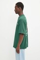 Памучна тениска Flowers for Society Flower Trunk Shirt FFSAPP132 зелен SS25