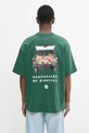 Дрехи Памучна тениска Flowers for Society Flower Trunk Shirt FFSAPP132 зелен