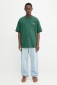 Памучна тениска Flowers for Society Flower Trunk Shirt FFSAPP132 зелен