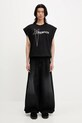 Бавовняна футболка Rick Owens DRKSHDW Knitted - Micro Tatlin T 221668 чорний CM01E1668.CHJG