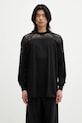 Хлопковый лонгслив Rick Owens DRKSHDW Knitted - Girdered T 221673 гладкий чёрный CM01E1673.CHJGOM